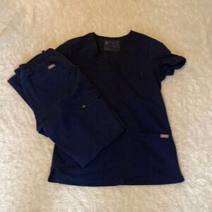 Figs Navy blue scrub set